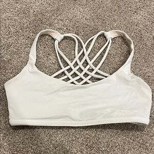 Lululemon Athletica Cream Strappy Bra
